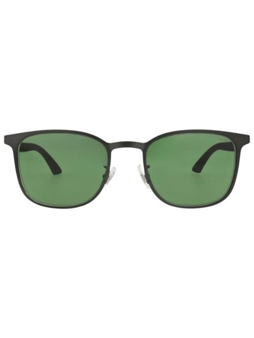 New Montblanc Mens Square/Rectangle Ruthenium Ruthenium Green Fashion Designer E